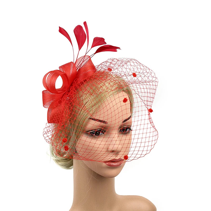 Women's Fashion Flower Feather Bead Corsage Hair Clip Bridal Hairband Brooch Pin Brida Barrettes Hair Accessories Jewelry