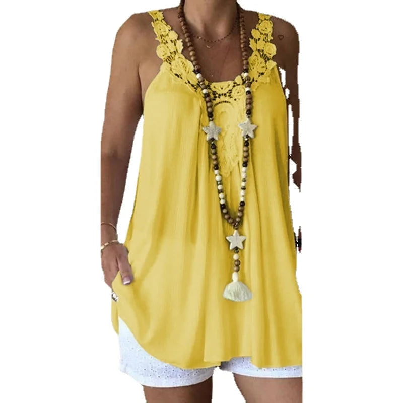 Lace Sleeveless Camisole Tank Top