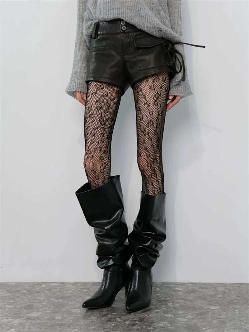 Gothic Punk Fishnet Stockings Leggings