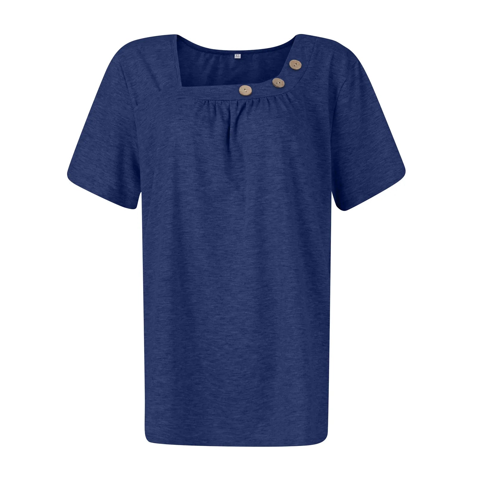 Summer Casual ButtonShort Sleeve V Neck Oversized Clothing