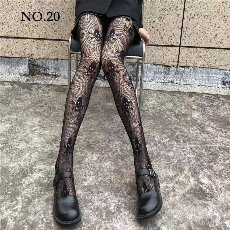 Gothic Punk Fishnet Stockings Leggings