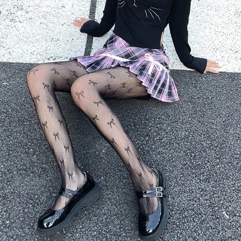 Gothic Punk Fishnet Stockings Leggings