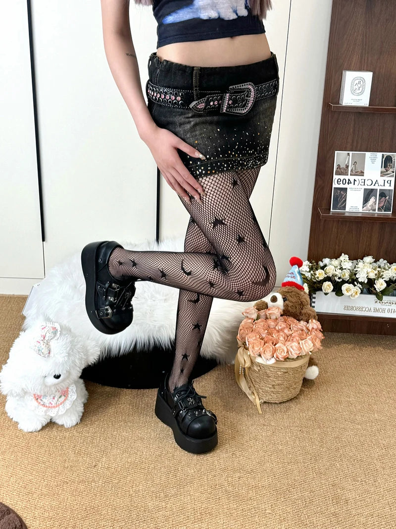 Gothic Punk Fishnet Stockings Leggings