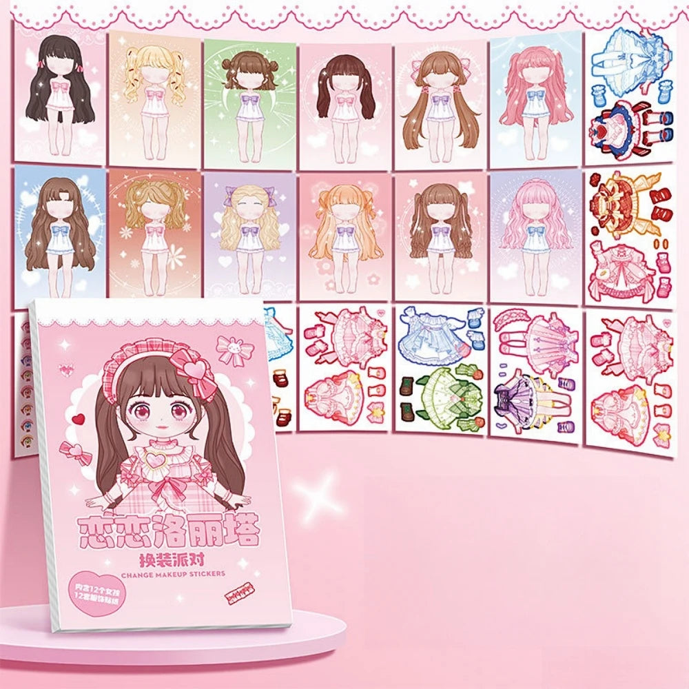 Little Princess style change sticker book