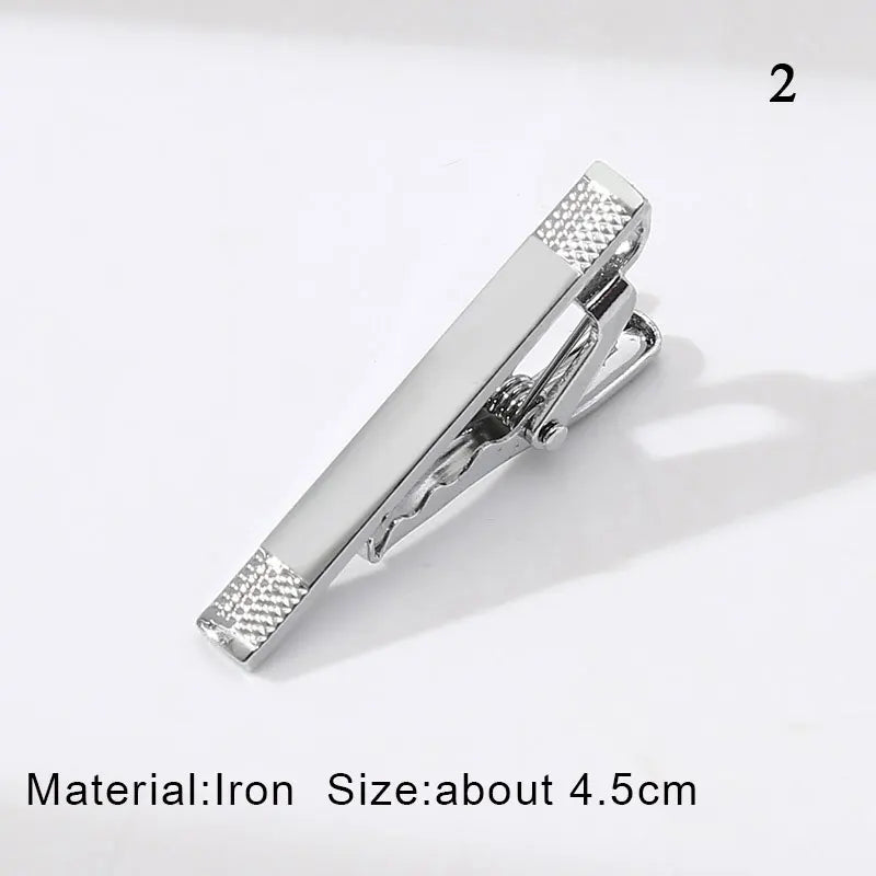 Simple Fashion Tie Clips Men'S Metal Necktie Daily Business Wedding Ceremony Tie Clip Pin Men Party Jewelry Accessories Gift