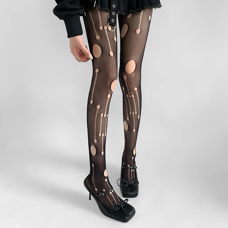 Gothic Punk Fishnet Stockings Leggings