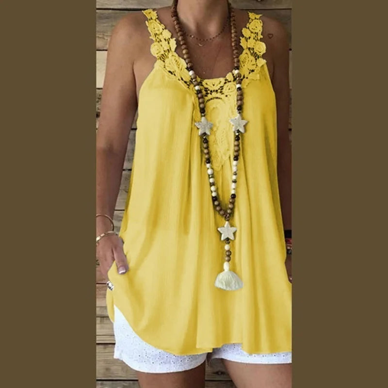 Lace Sleeveless Camisole Tank Top