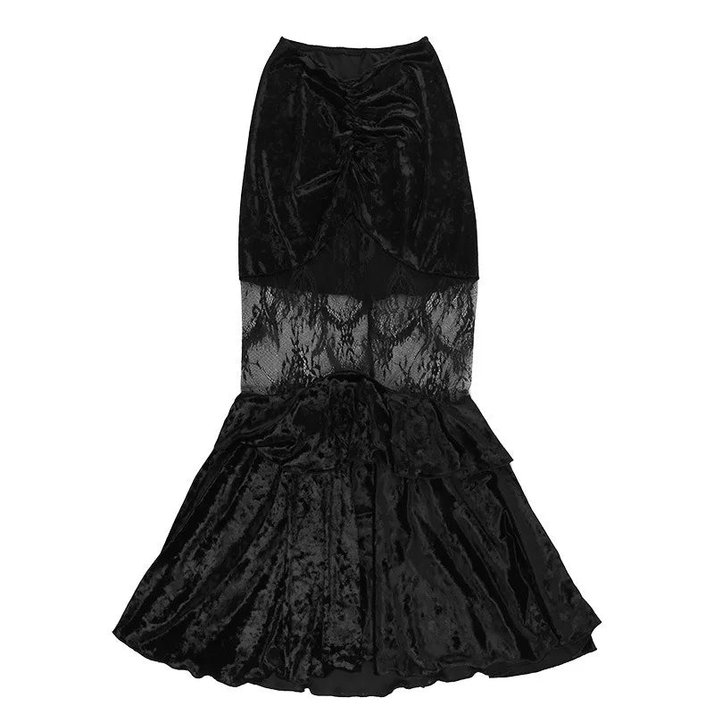 Goth Lace Top or Dress Underskirt Slim Lace