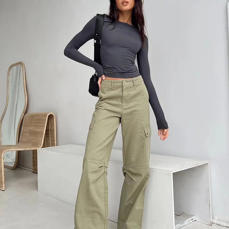 Casual Long Sleeve Slim Fit Pullovers Top