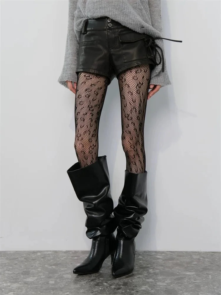 Gothic Punk Fishnet Stockings Leggings