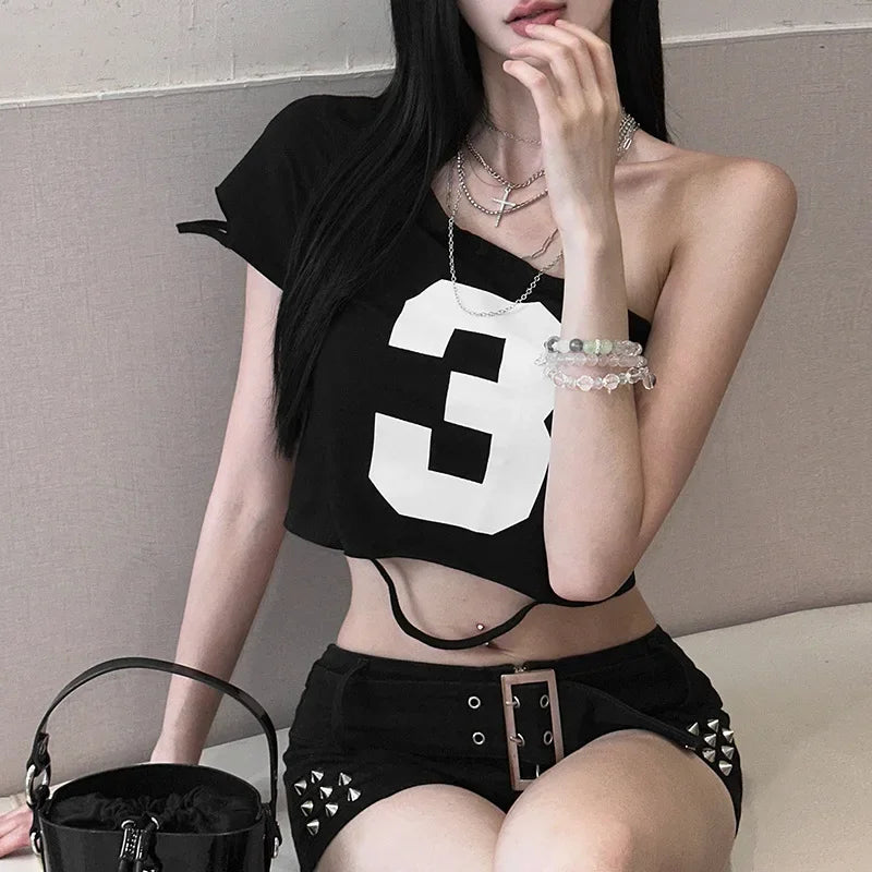 Printed Asymmetrical Top for Women