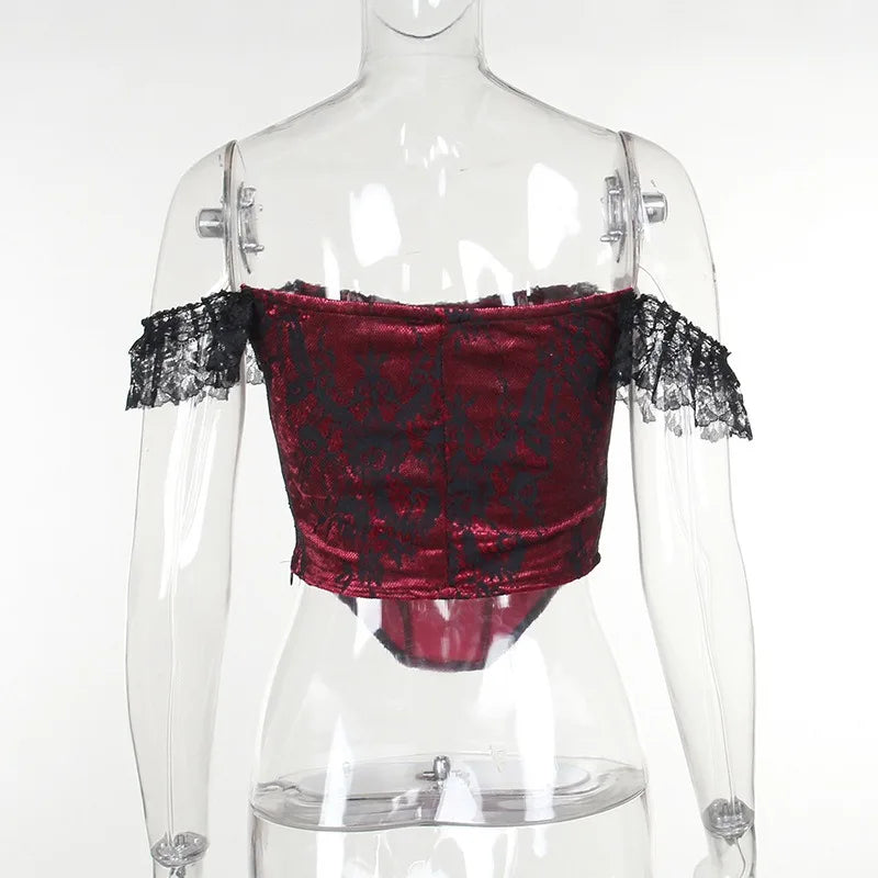 Goth Lace Top or Dress Underskirt Slim Lace