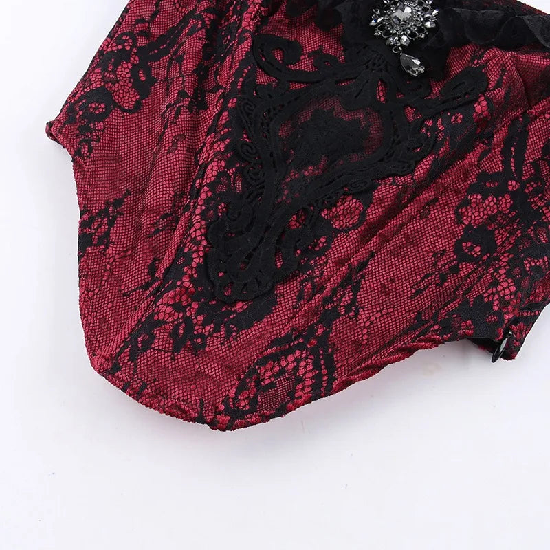 Goth Lace Top or Dress Underskirt Slim Lace
