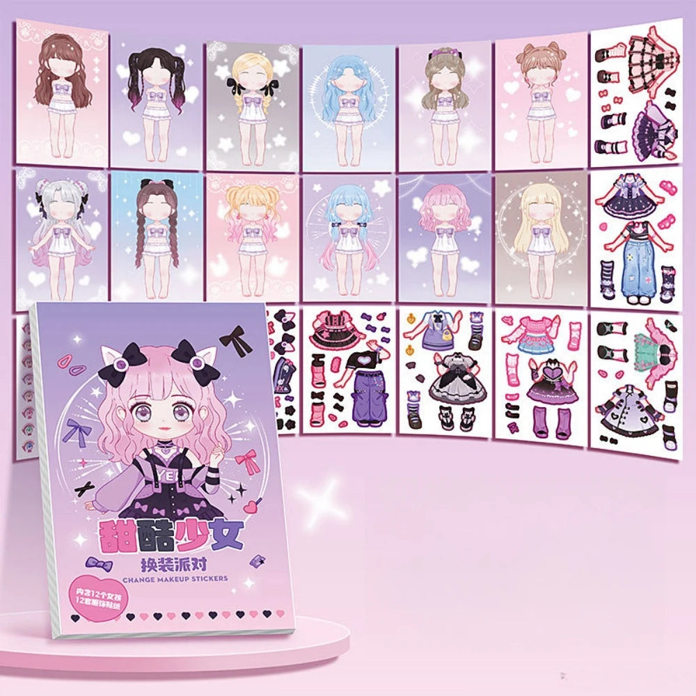 Little Princess style change sticker book