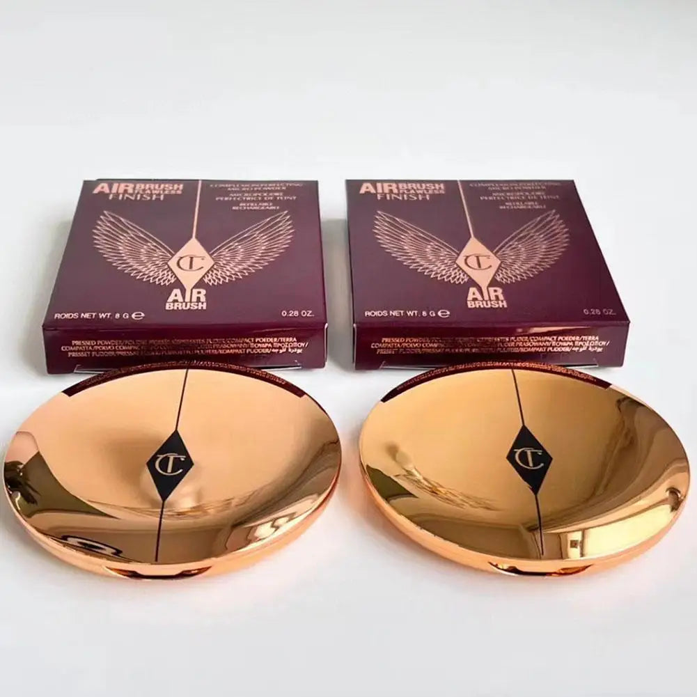 Natural Powder Setting Oil Control Puffs Waterproof Skin Brightening Foundation Compact for Soft Flawless Finish Honey Powder