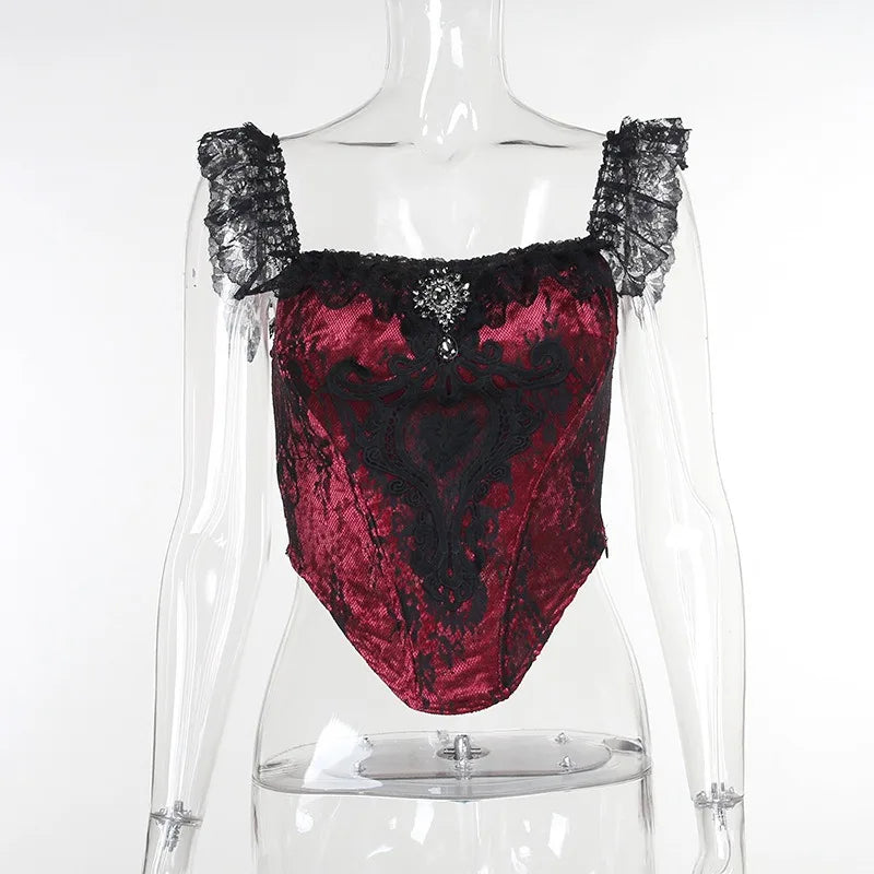 Goth Lace Top or Dress Underskirt Slim Lace