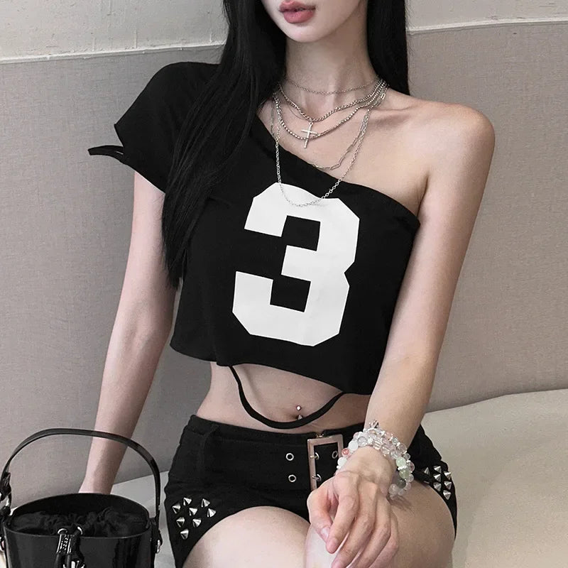 Printed Asymmetrical Top for Women