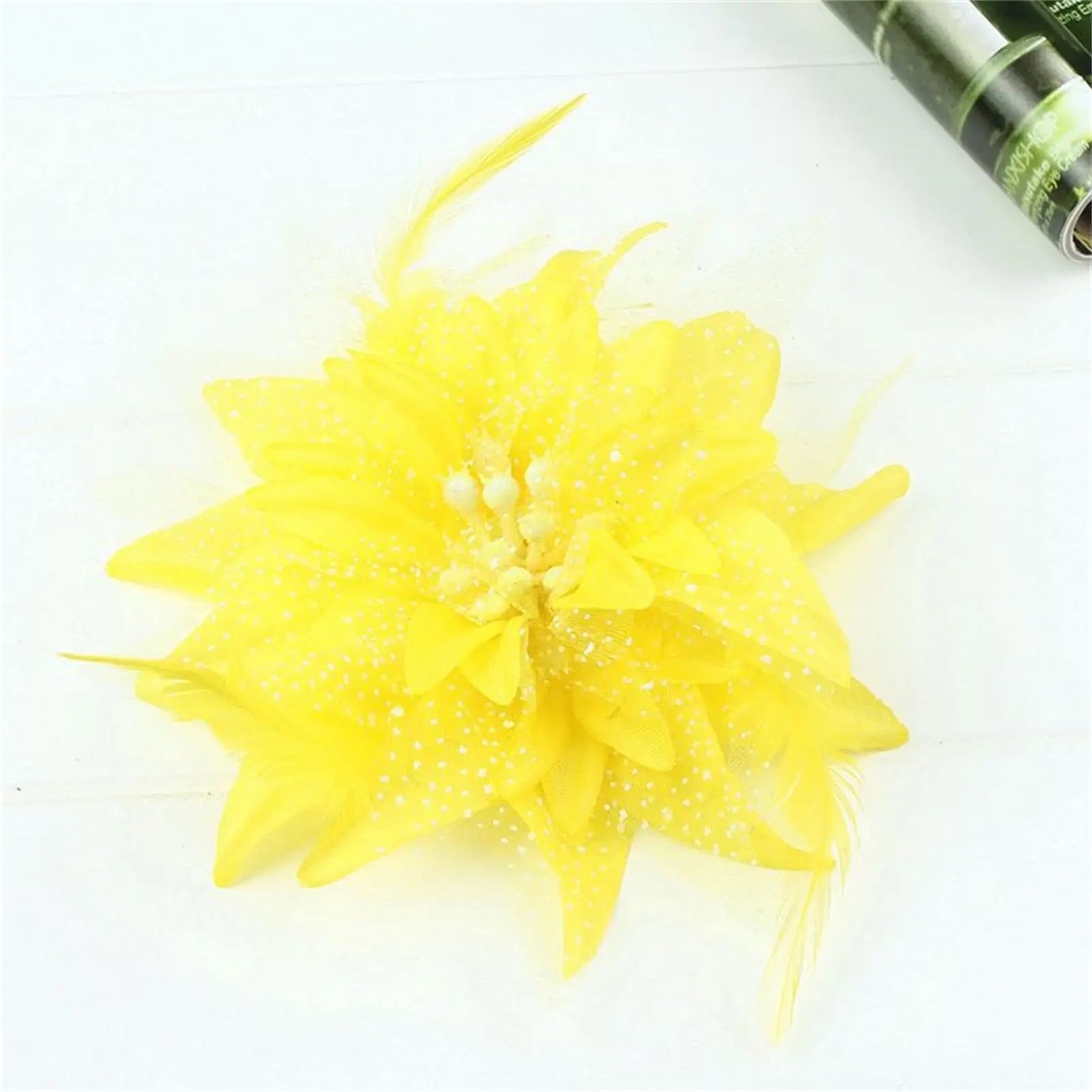 Women's Fashion Flower Feather Bead Corsage Hair Clip Bridal Hairband Brooch Pin Brida Barrettes Hair Accessories Jewelry