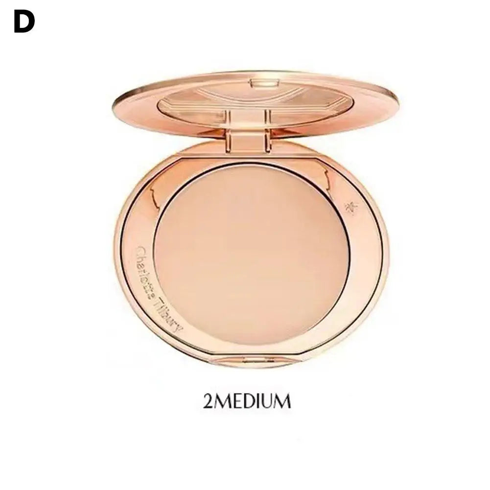 Natural Powder Setting Oil Control Puffs Waterproof Skin Brightening Foundation Compact for Soft Flawless Finish Honey Powder
