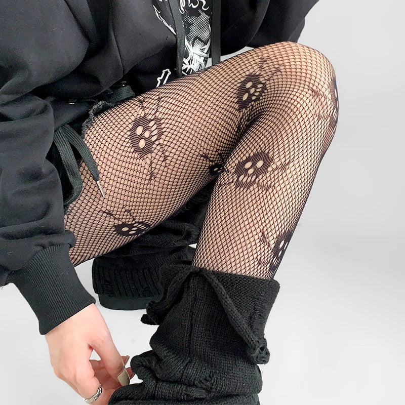 Gothic Punk Fishnet Stockings Leggings