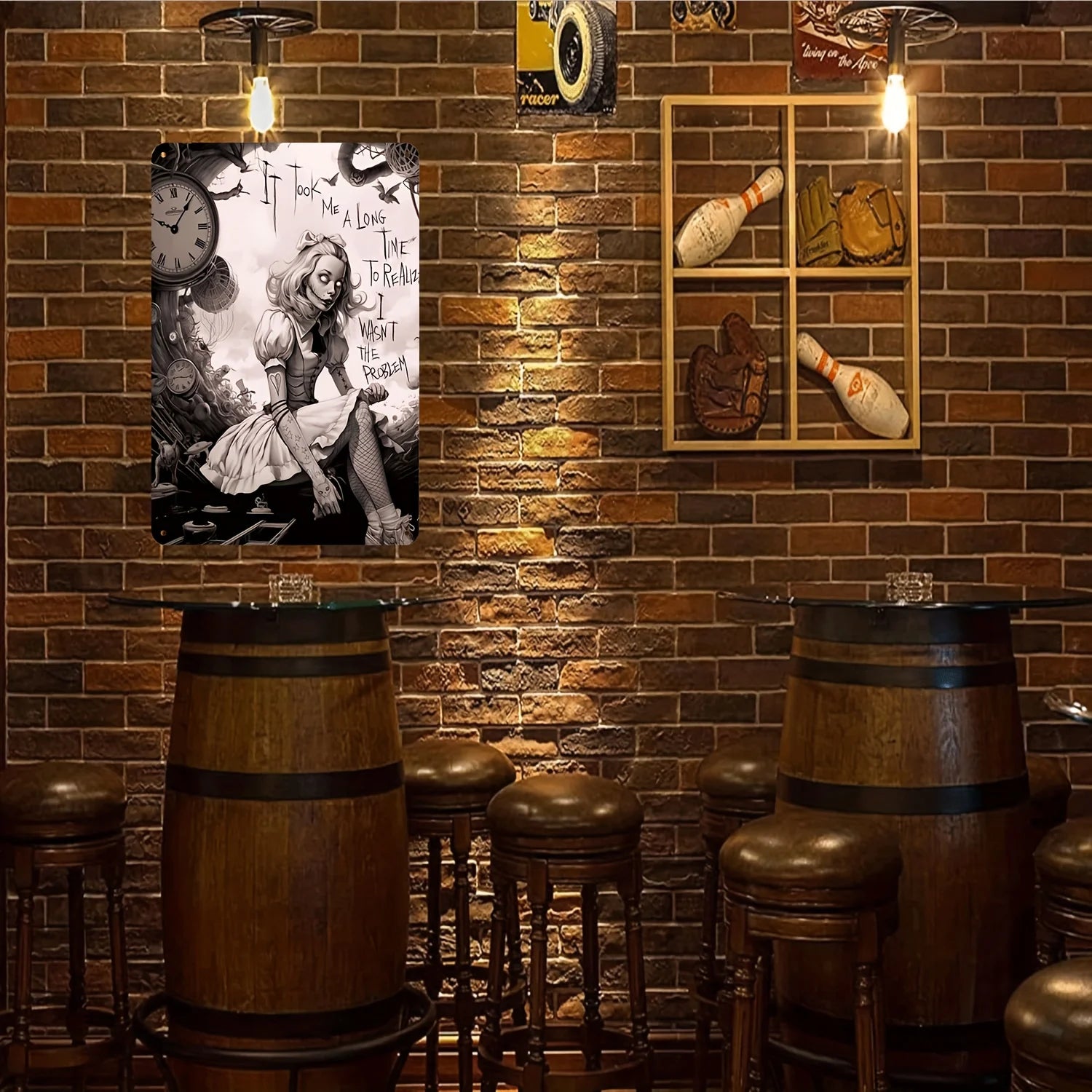 Alice in Wonderland Aluminum Sign