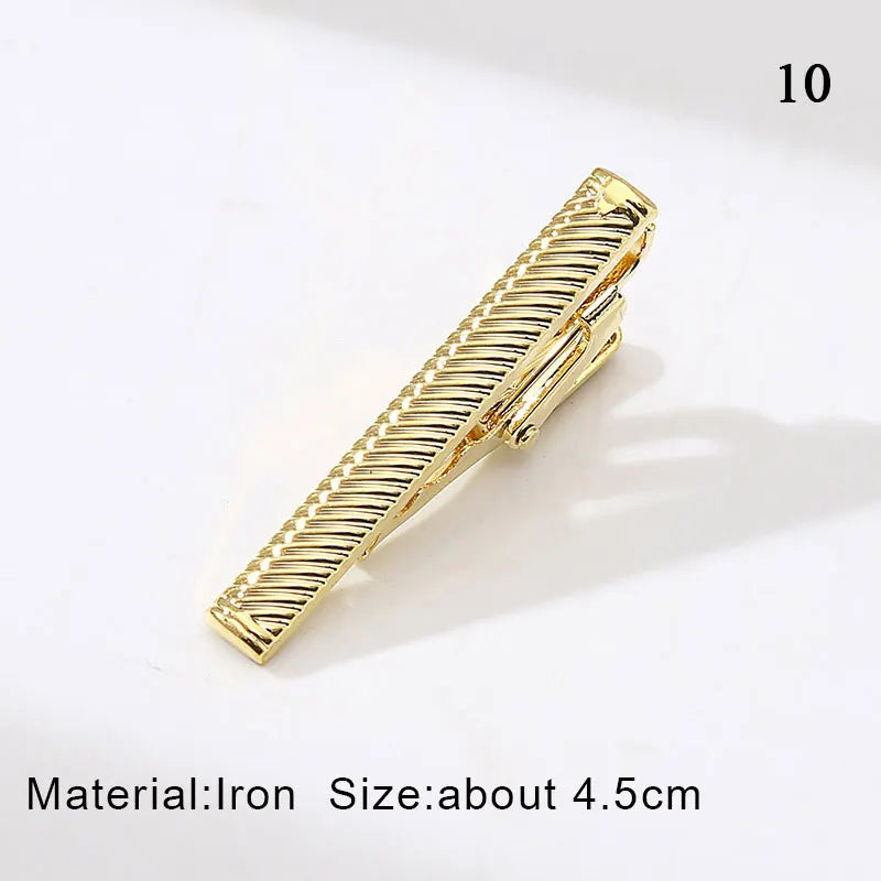 Simple Fashion Tie Clips Men'S Metal Necktie Daily Business Wedding Ceremony Tie Clip Pin Men Party Jewelry Accessories Gift