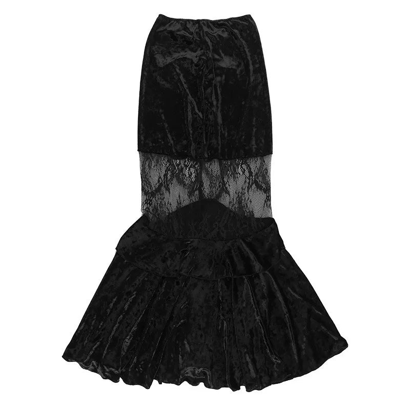 Goth Lace Top or Dress Underskirt Slim Lace