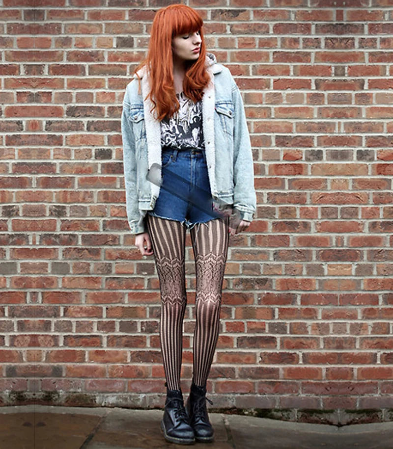 Gothic Punk Fishnet Stockings Leggings