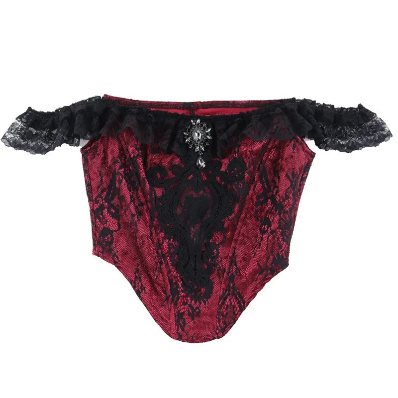 Goth Lace Top or Dress Underskirt Slim Lace