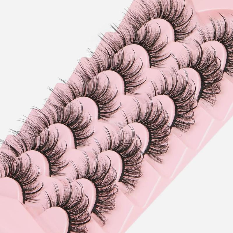 Lightweight Fluffy False Lash Clusters, 7 Pairs Natural False Lash Clusters for Lash Extension, Eyelash Extension Kit, DIY Individual Lash Kit, Lashes Extension Kit