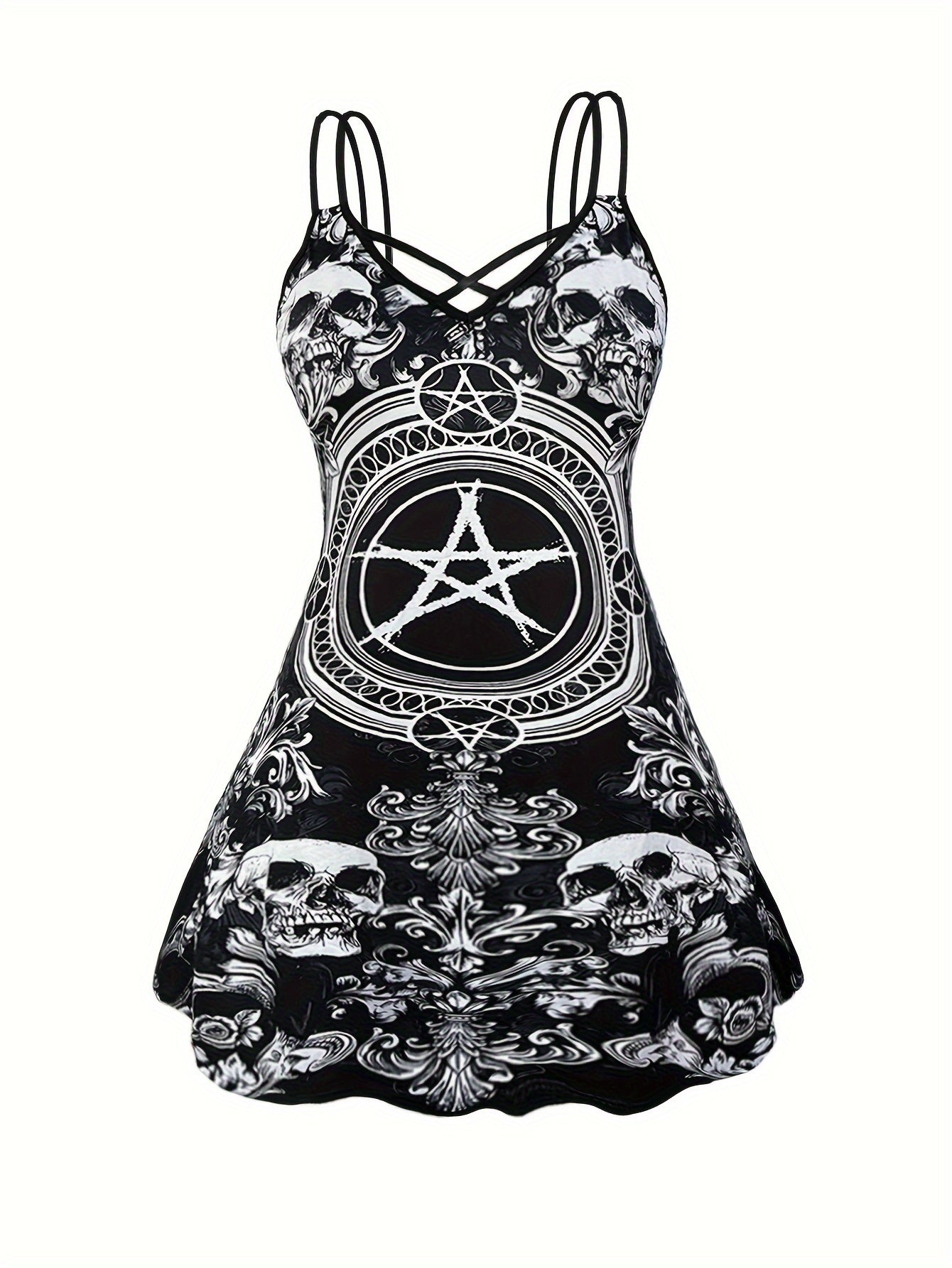 Plus Size Goth Cami Dress