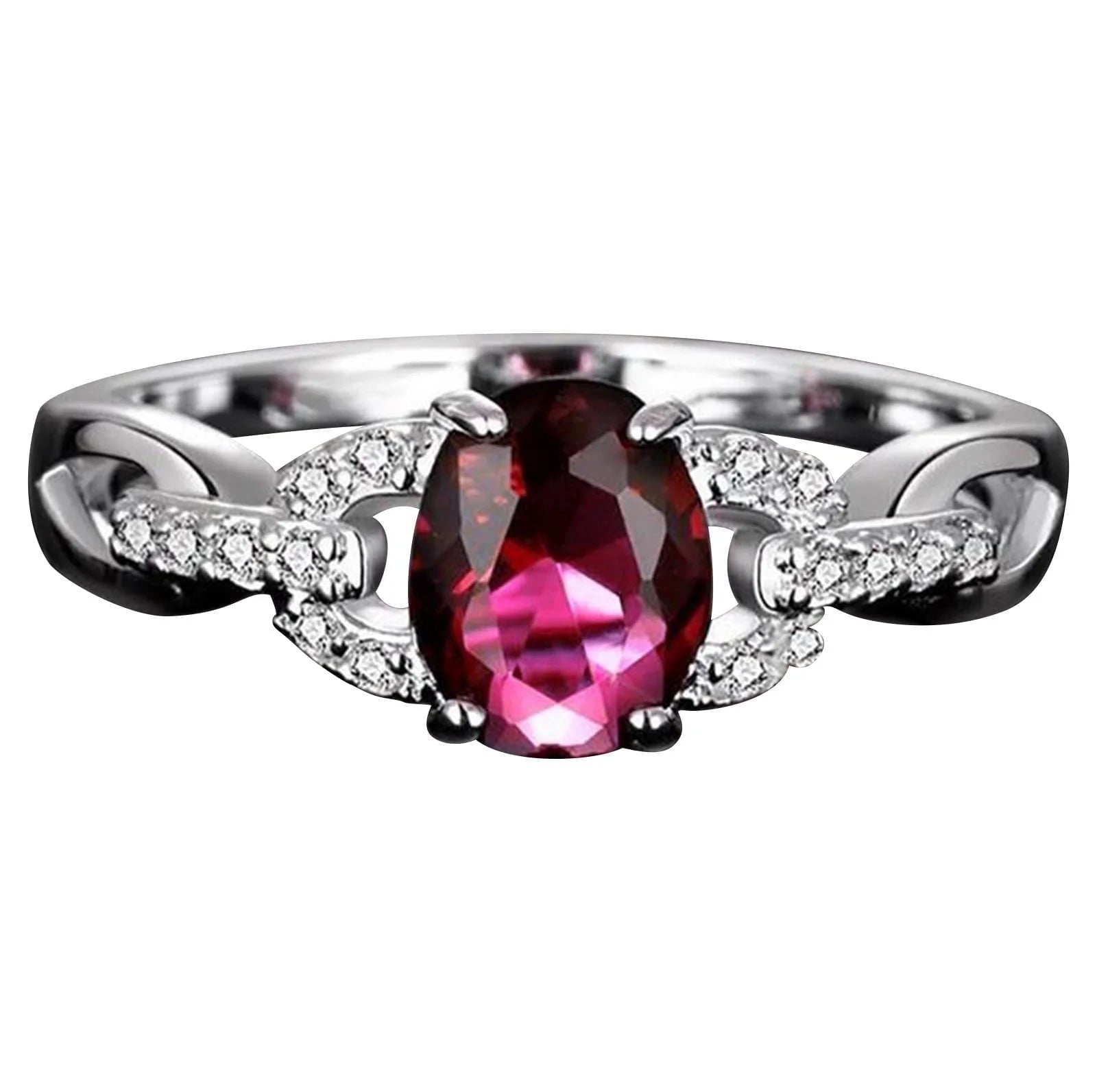 Promise Rings for Her Women'S Fashion Creative Diamond and Gemstone Style Ring