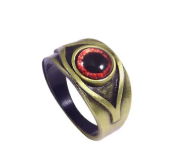 Vintage Crimson Red Eye Ring