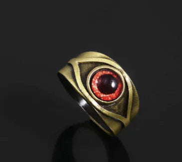 Vintage Crimson Red Eye Ring