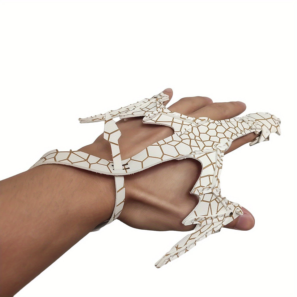 Elegant Men's Faux Leather Dragon Bracelet - Adjustable, Vintage-Inspired Wrap Cuff for Cosplay & Fashion