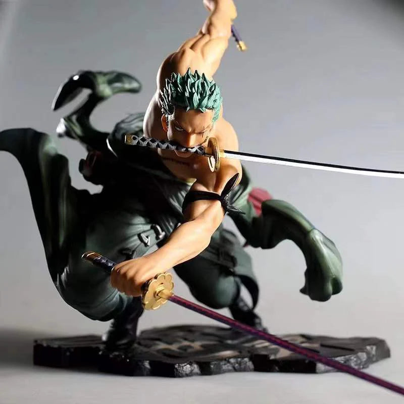 One Piece Anime Figure Roronoa Zoro Anime Statue PVC Action Figure Collection Model Toys Gift 10Cm