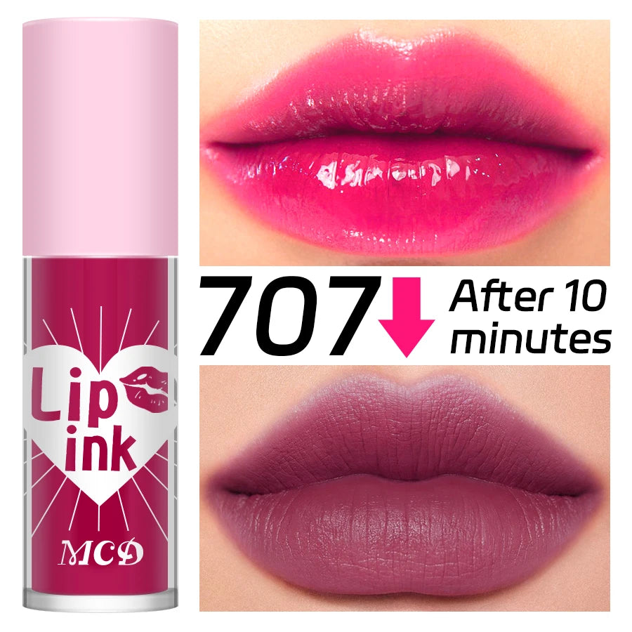 12 Color Lip Tint Non-Stick Cup Liquid Lipstick Waterproof Lip Gloss Long Lasting Water Lip Stain Lip&Cheek Makeup Lip Plumper