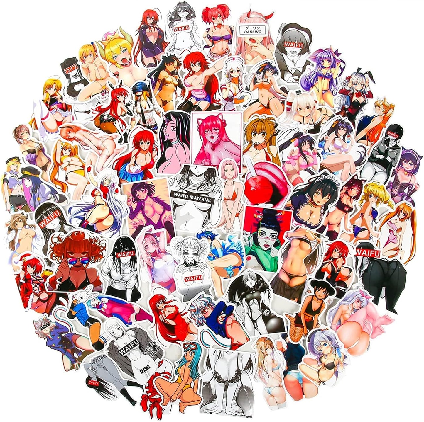 100 Anime Stickers Adult Stickers Laptop Stickers Skateboard Stickers Water Bottle Stickers Vinyl Stickers Teen Stickers