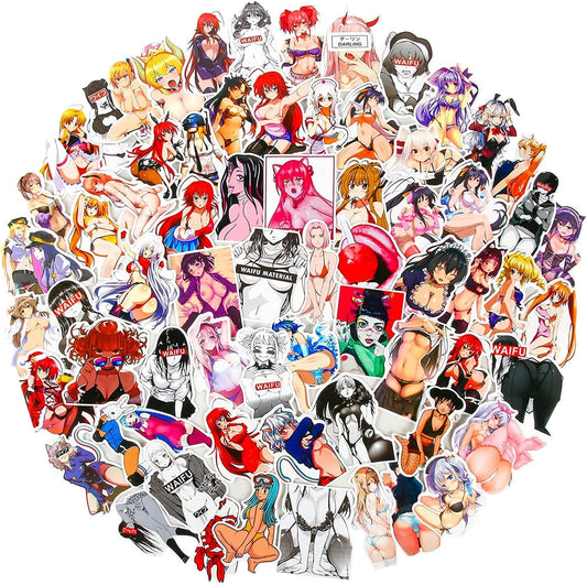 100 Anime Stickers Adult Stickers Laptop Stickers Skateboard Stickers Water Bottle Stickers Vinyl Stickers Teen Stickers