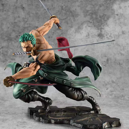 One Piece Anime Figure Roronoa Zoro Anime Statue PVC Action Figure Collection Model Toys Gift 10Cm