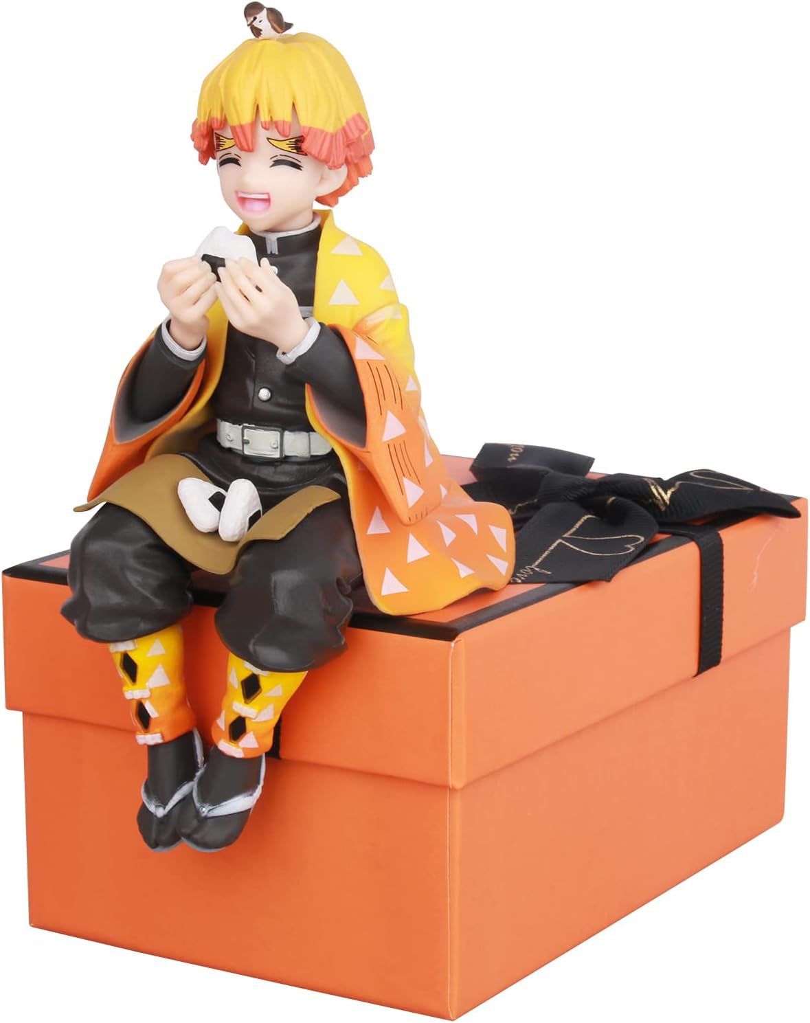 Anime Action Figure Statues Kamado Tanjirou Character Figure Model Toy Display Ornaments Gift Collection for Kids Fans (Agatsuma Zenitsu)