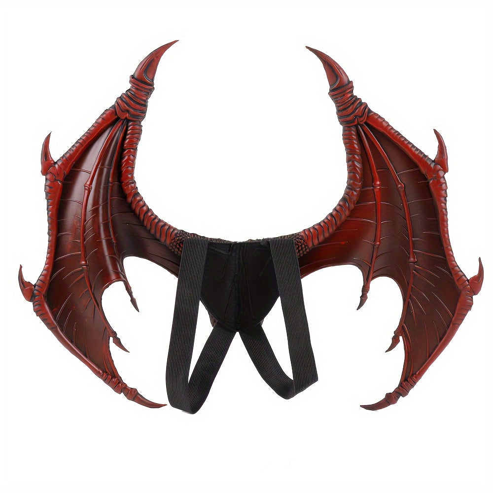 Delicate Retro Punk Oversize PU Foam Dragon Wings