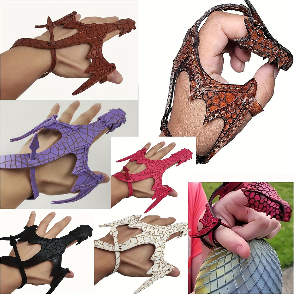 Elegant Men's Faux Leather Dragon Bracelet - Adjustable, Vintage-Inspired Wrap Cuff for Cosplay & Fashion