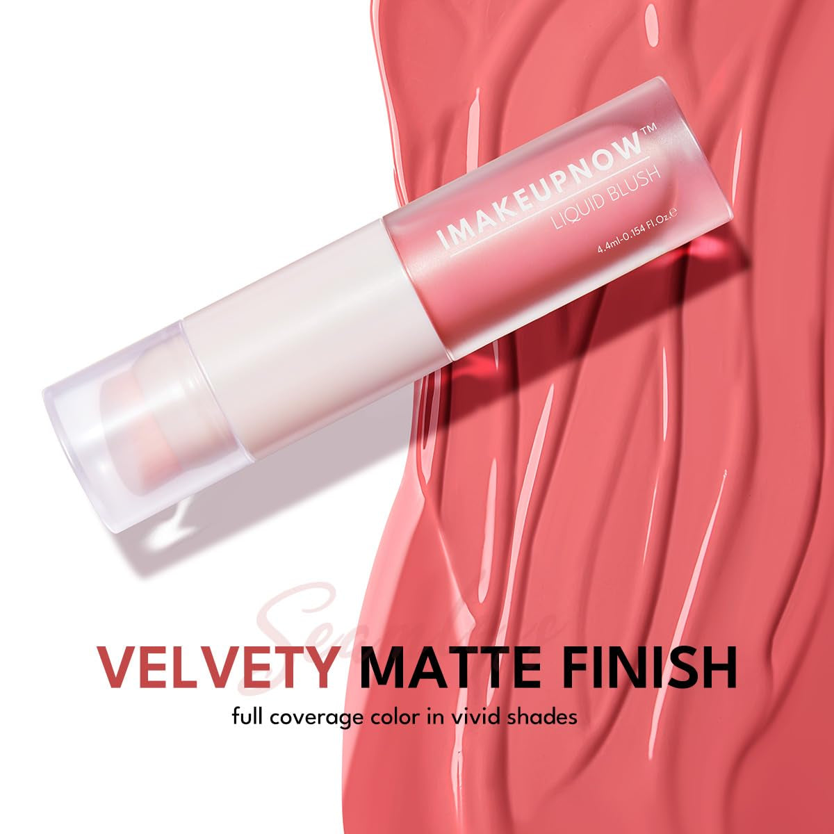 Liquid Cream Blush Stick Makeup for Cheeks | Build-In Brush - Application & Blending All in One #L001 + #L003