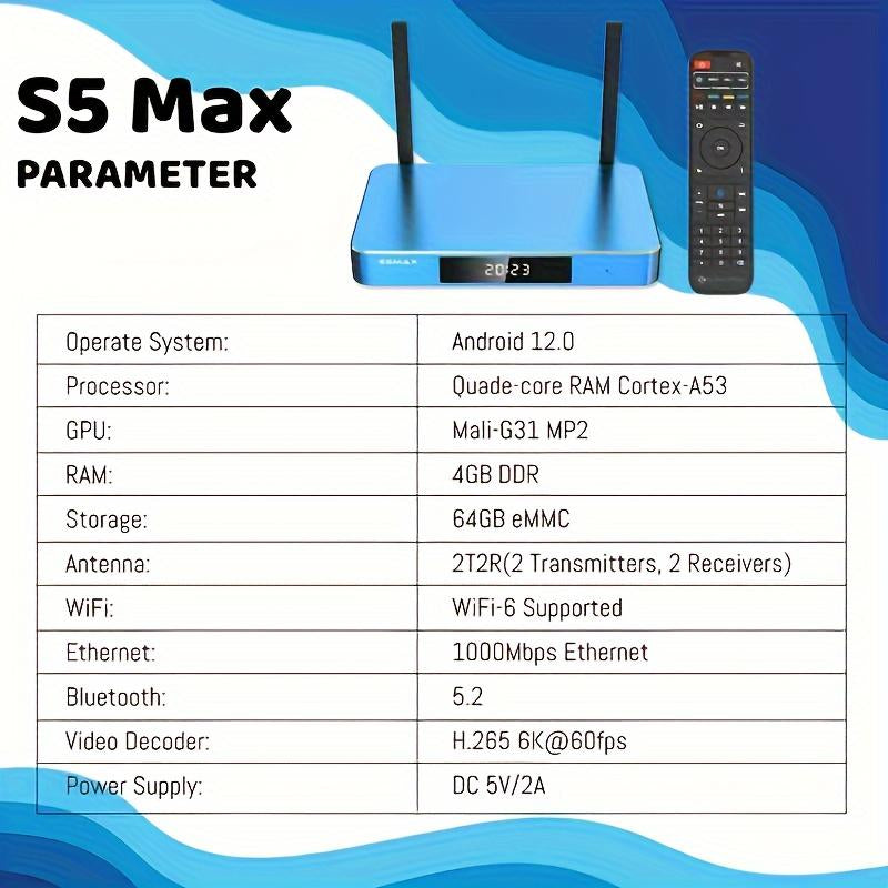 2024 SUPERBOX S5 MAX Smart TV Box Android Box Versatile Streaming Media Player for Ultimate 6K HD Unparalleled Multimedia Streaming