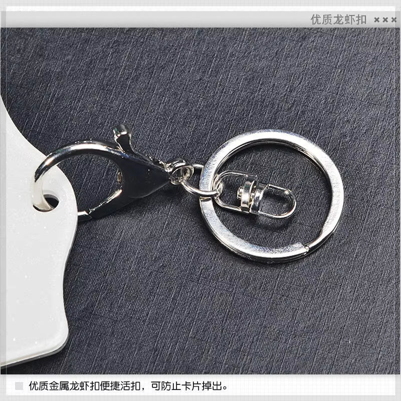 Anime SCP Foundation Level 5 M.T.F ABS Plastic Pendant Keychain Meal Bus Bank Card Cover Holder Case Gift Present