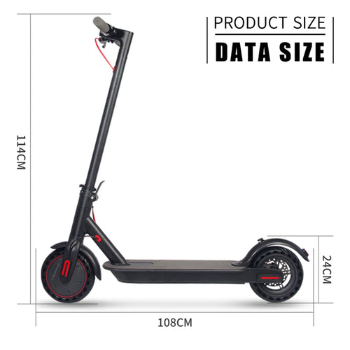 36V 350W 10.4Ah Long Range Folding E Scooter 8.5 Inch Solid Tire 25 km/h Foldable Electric Scooter