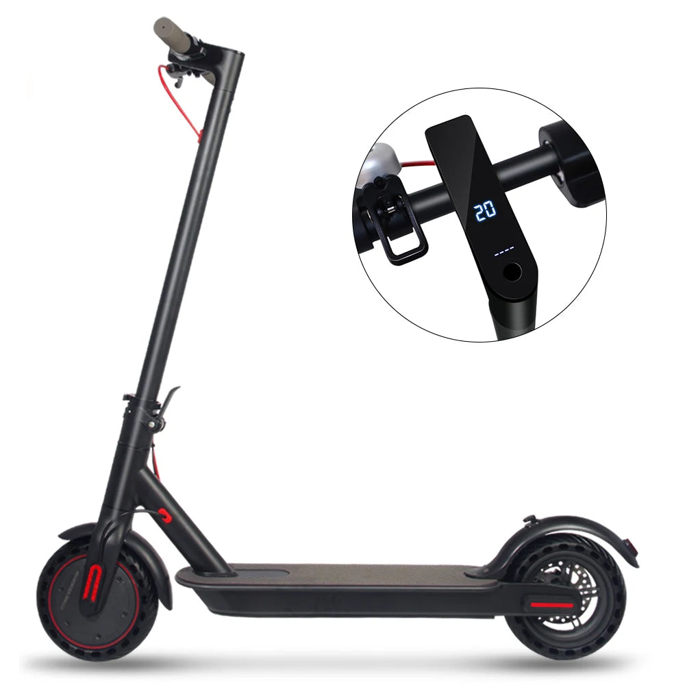 36V 350W 10.4Ah Long Range Folding E Scooter 8.5 Inch Solid Tire 25 km/h Foldable Electric Scooter