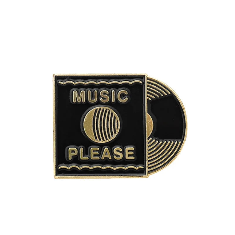 Fashion Creative Cartoon U Disk, Retro CD, Fax Machine Oil Drop Brooch Pin Denim Bag Gift Men Women Fashion Jewelry Accessories