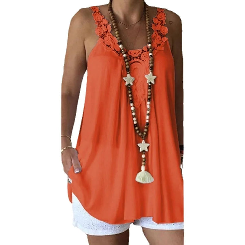 Lace Sleeveless Camisole Tank Top
